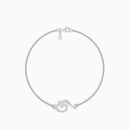Silver Om Shakti Bracelet Rakhi