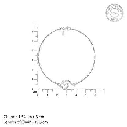 Silver Om Shakti Bracelet Rakhi