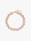 Rose Gold Studded Flower Bracelet