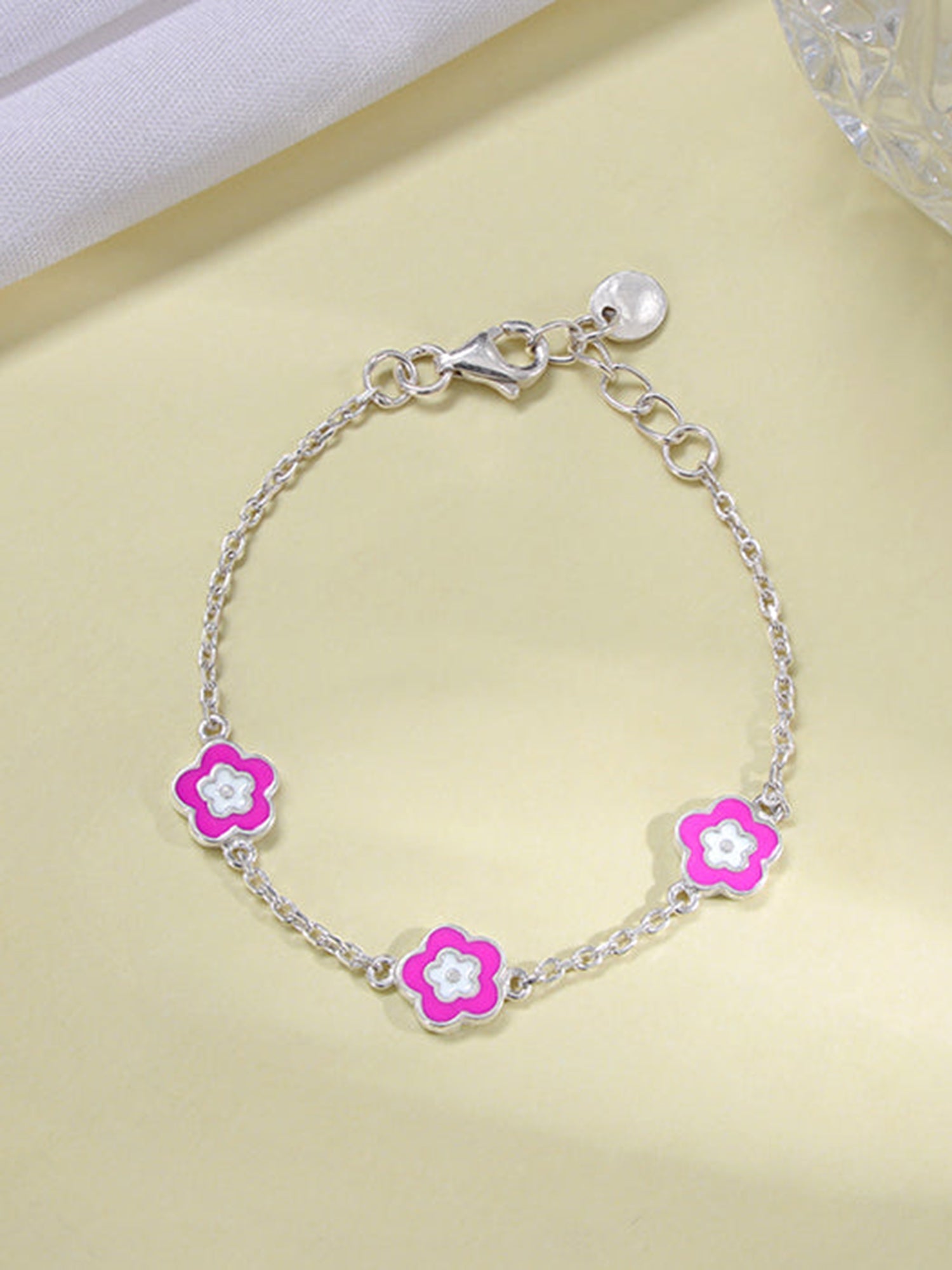 Silver Cutie Flower Kids Bracelet (0-2 years)