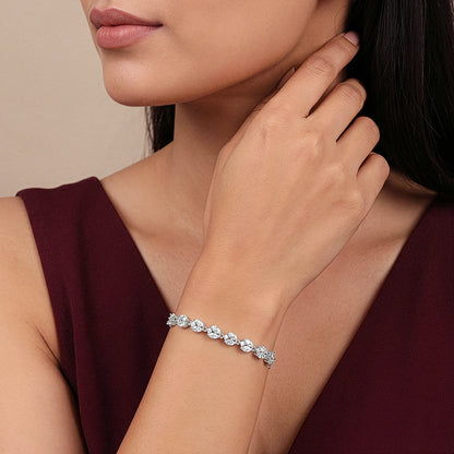 Silver Whispering Vines Bracelet