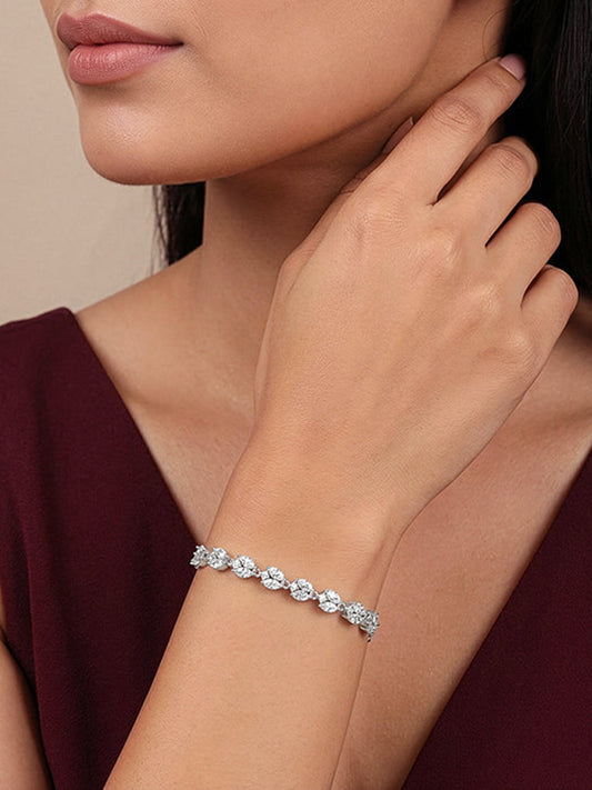 Silver Whispering Vines Bracelet