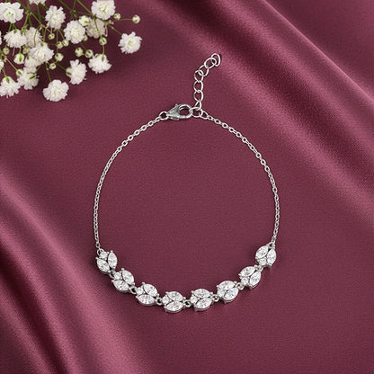 Silver Whispering Vines Bracelet