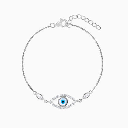 Silver Evil Eye Vibe Bracelet