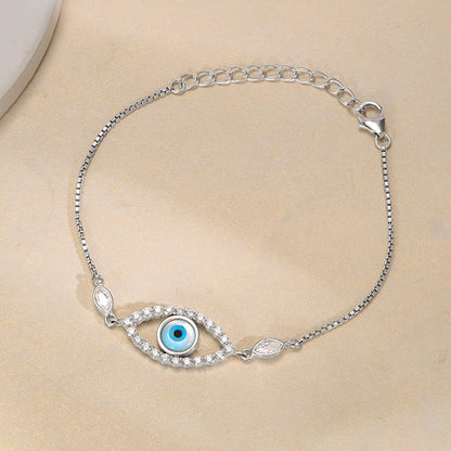 Silver Evil Eye Vibe Bracelet