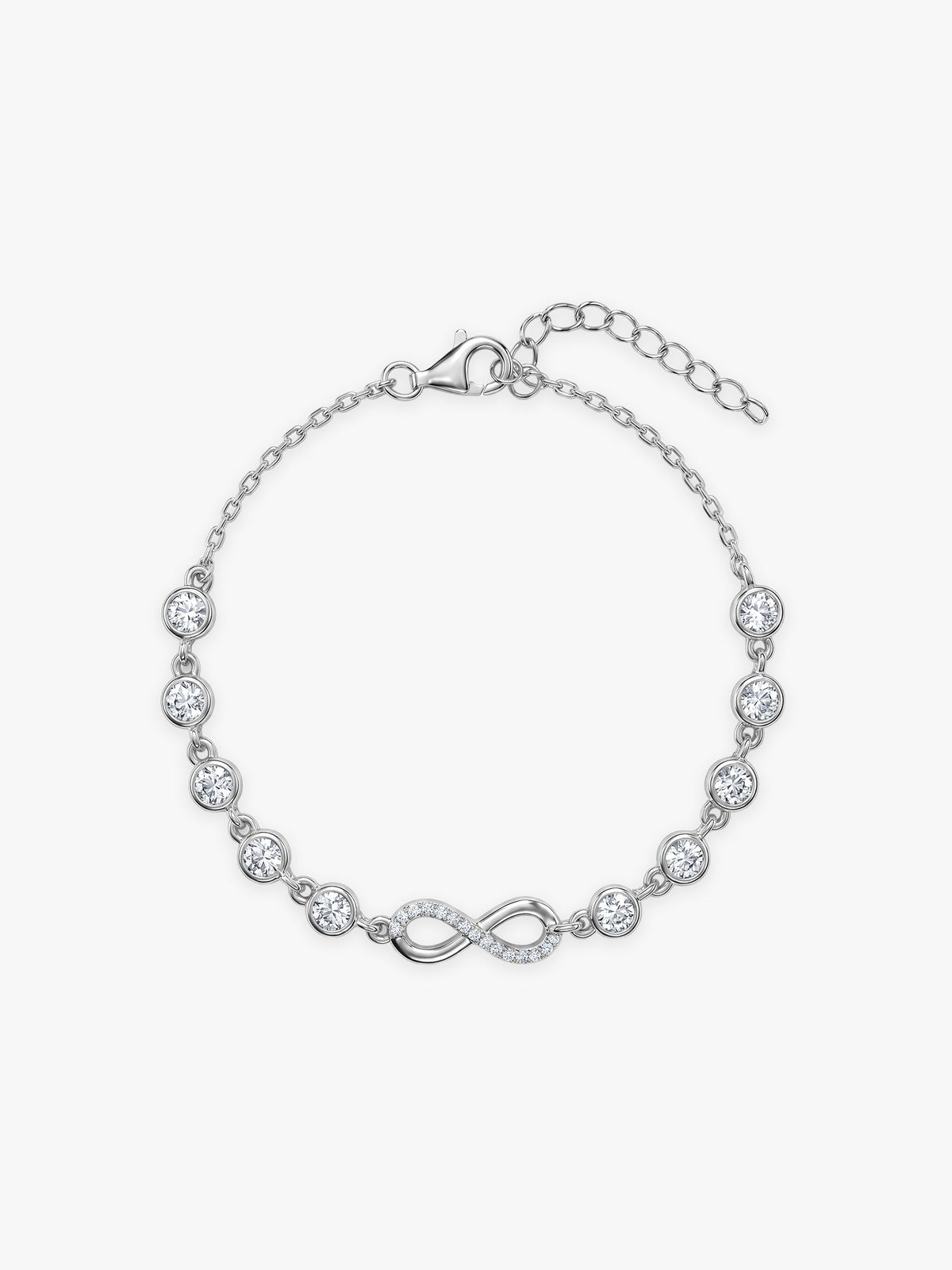 Kriti Sanon Silver Infinity Linked Bracelet