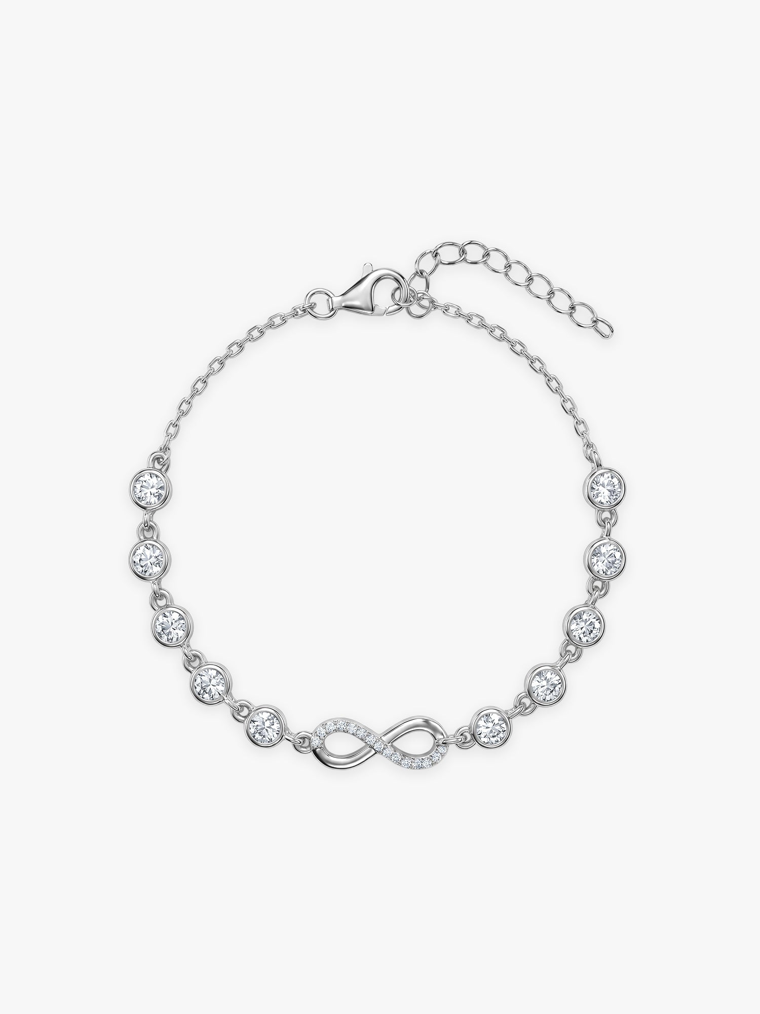 Kriti Sanon Silver Infinity Linked Bracelet