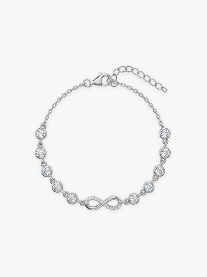 Kriti Sanon Silver Infinity Linked Bracelet