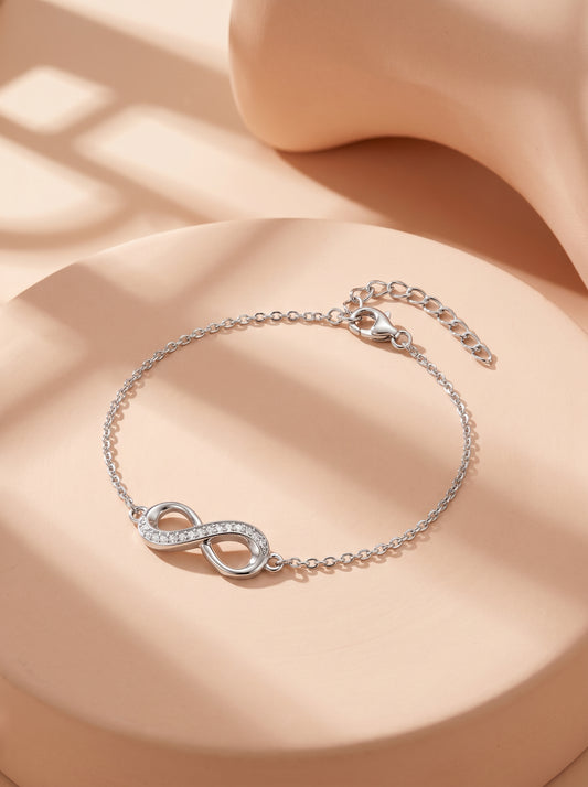 Silver Unbreakable Bond Infinity Bracelet