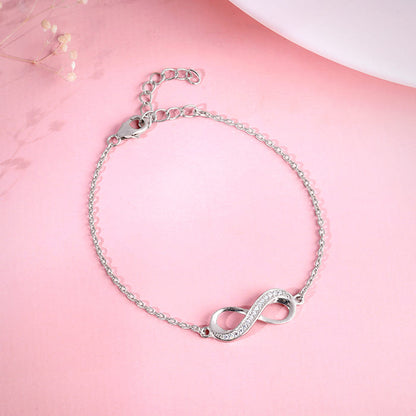Silver Unbreakable Bond Infinity Bracelet