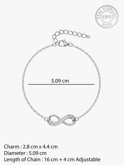 Silver Unbreakable Bond Infinity Bracelet