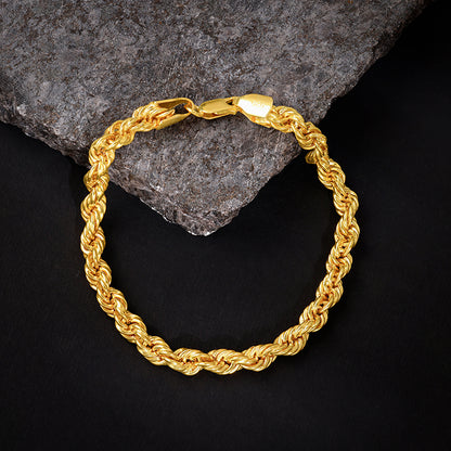 Golden Rope Bracelet For Him