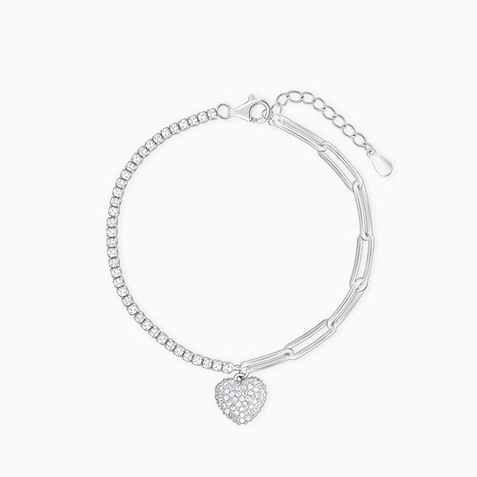 Silver Hearty Party Bracelet