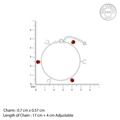 Silver Celestial Bloom Bracelet