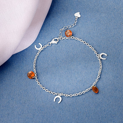 Silver Celestial Bloom Bracelet