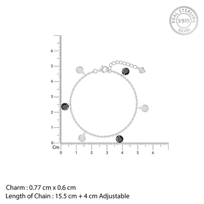 Silver Dazzle Dot Bracelet