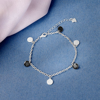 Silver Dazzle Dot Bracelet