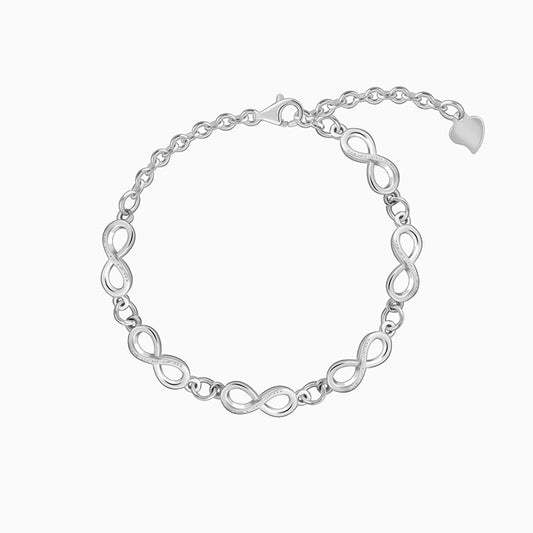 Silver Infinity Glow Bracelet