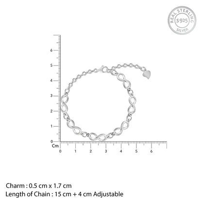 Silver Infinity Glow Bracelet