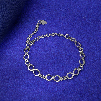 Silver Infinity Glow Bracelet