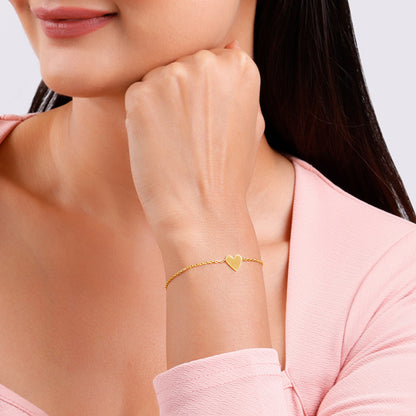 Golden Your Heartbeat Bracelet