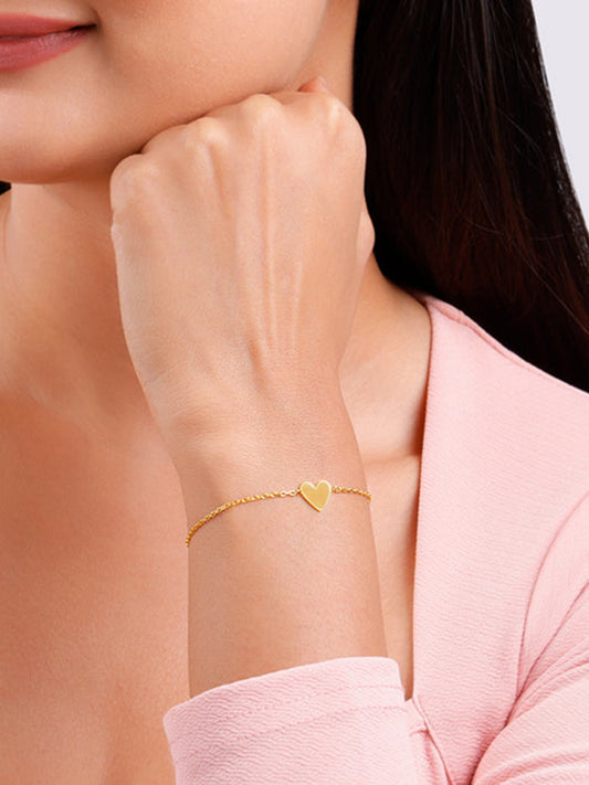Golden Your Heartbeat Bracelet