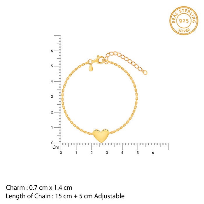 Gold Your Heartbeat Bracelet 