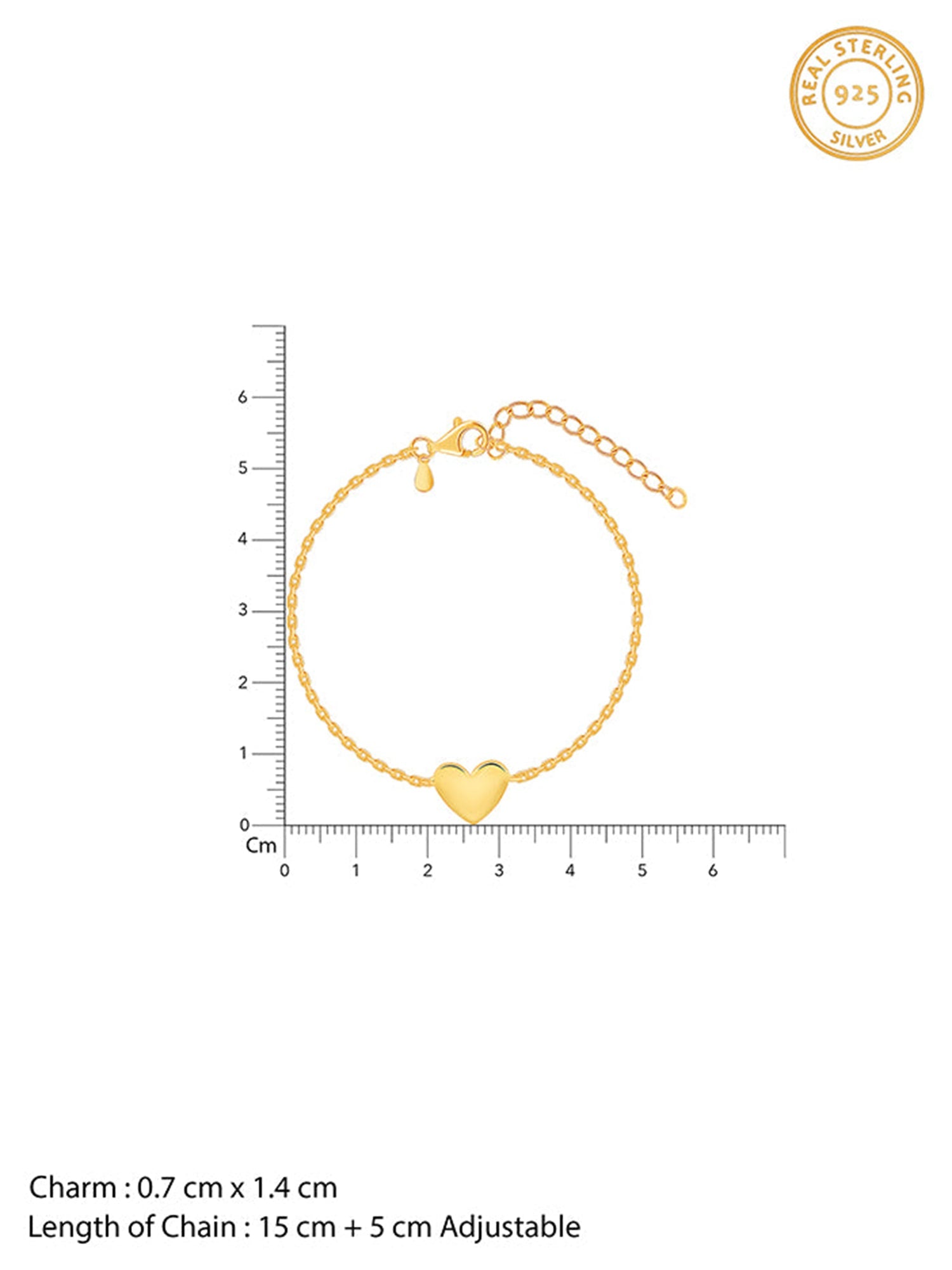 Golden Your Heartbeat Bracelet