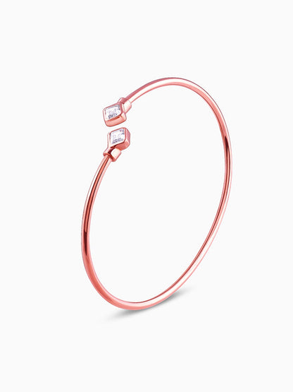 Rose Gold Classic Baguette Bracelet