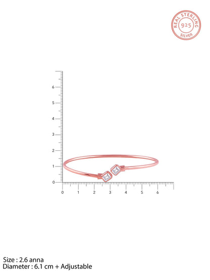 Rose Gold Classic Baguette Bracelet