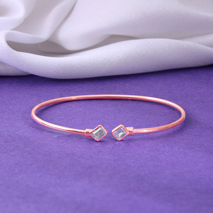Rose Gold Classic Baguette Bracelet
