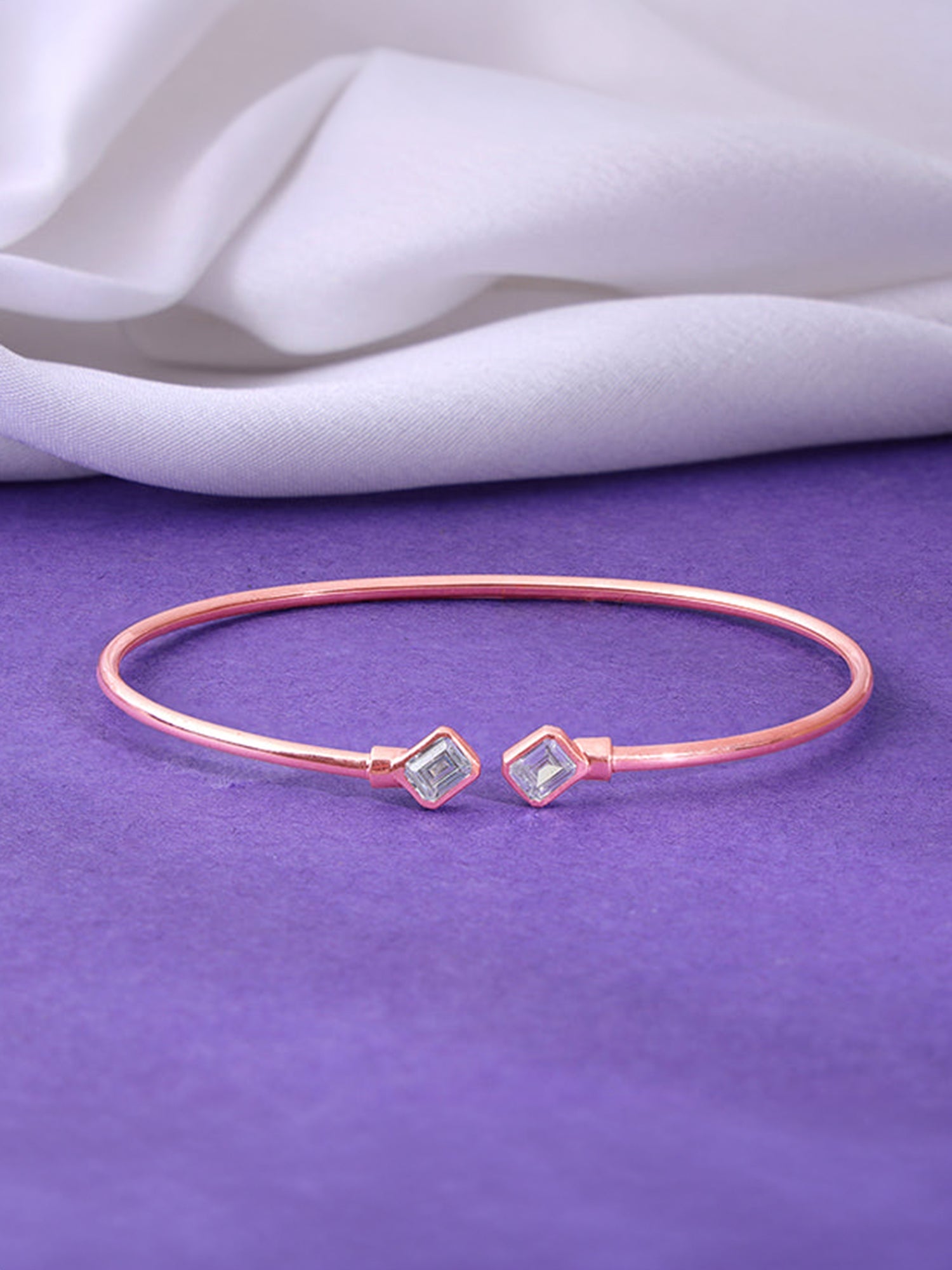 Rose Gold Classic Baguette Bracelet