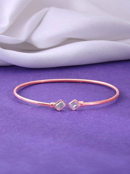 Rose Gold Classic Baguette Bracelet