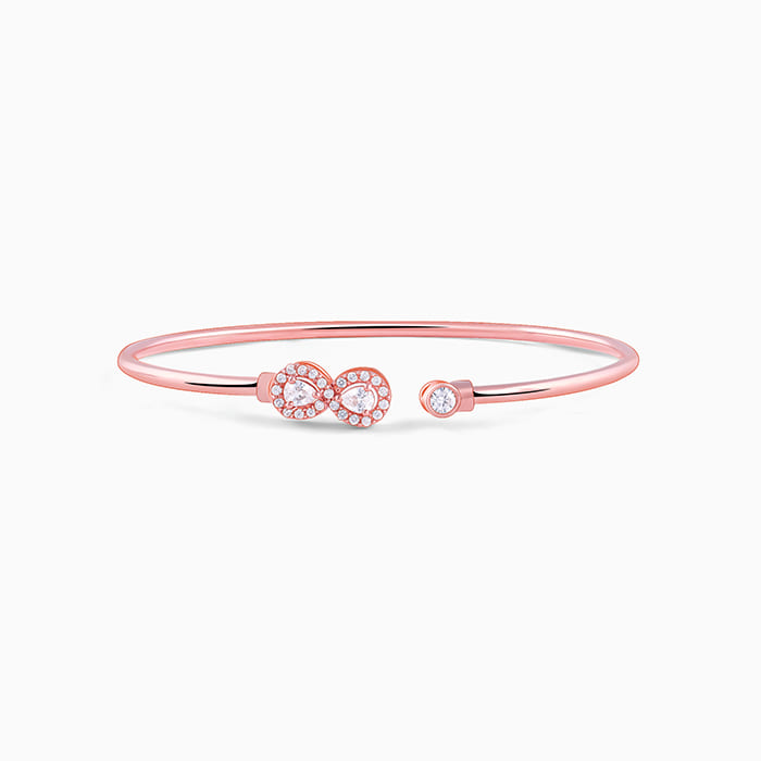 Rose Gold Endless Shenanigans Cuff Bracelet- rose gold bracelet for women