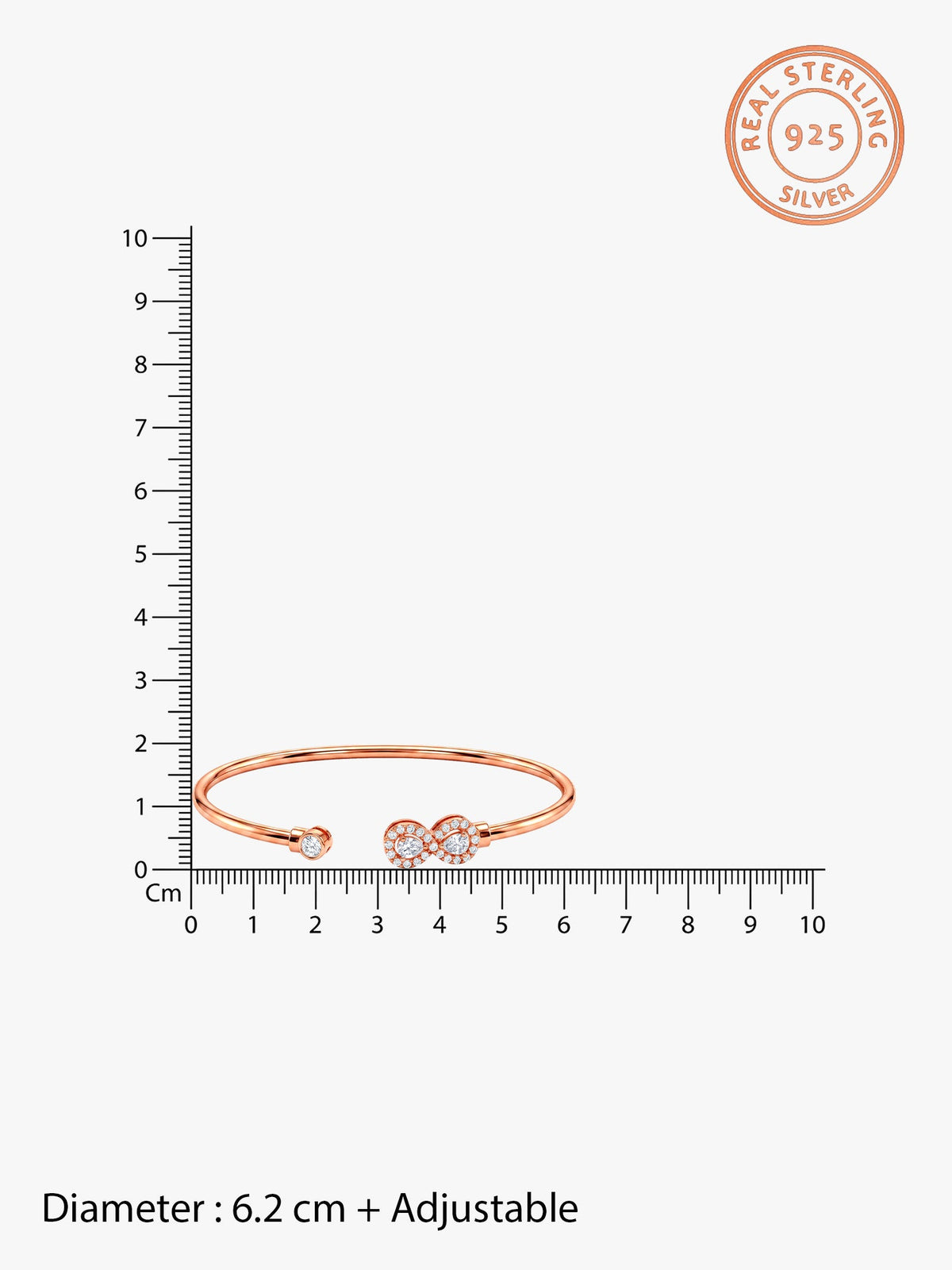 Rose Gold Endless Shenanigans Cuff Bracelet