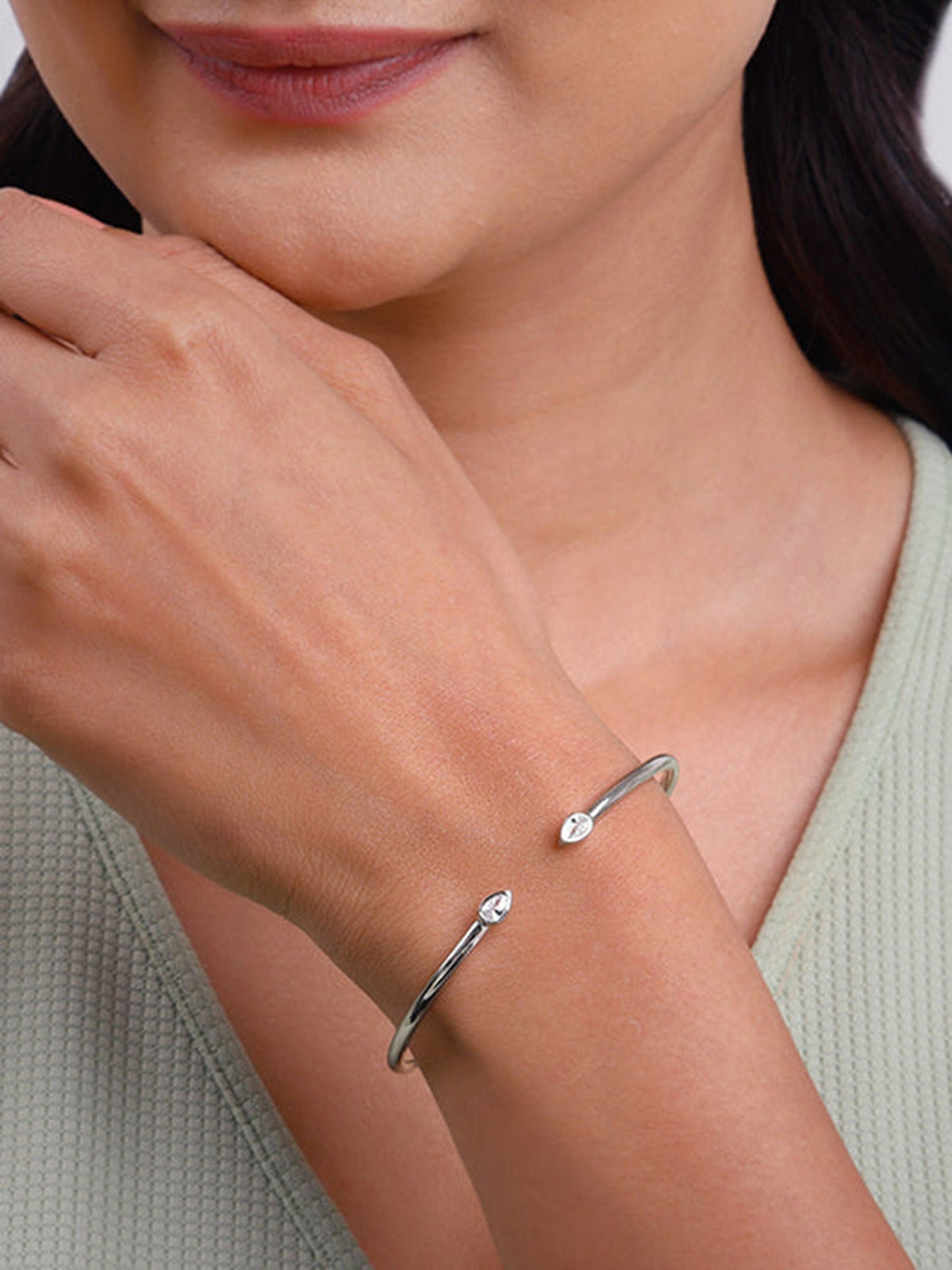 Silver Aurora Cuff Bracelet