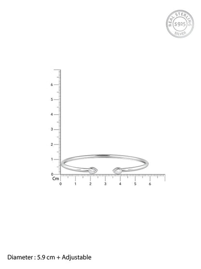 Silver Aurora Cuff Bracelet