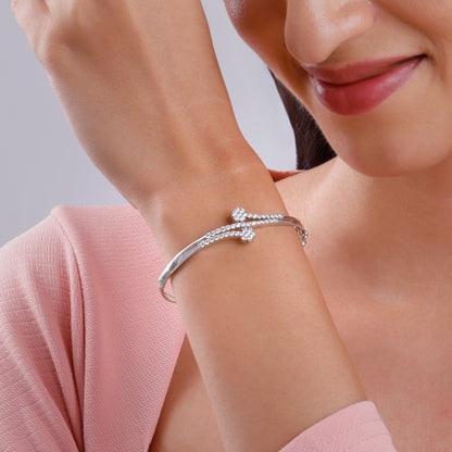 Silver You Sparkle Cuff Bracelet