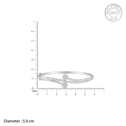 Silver You Sparkle Cuff Bracelet