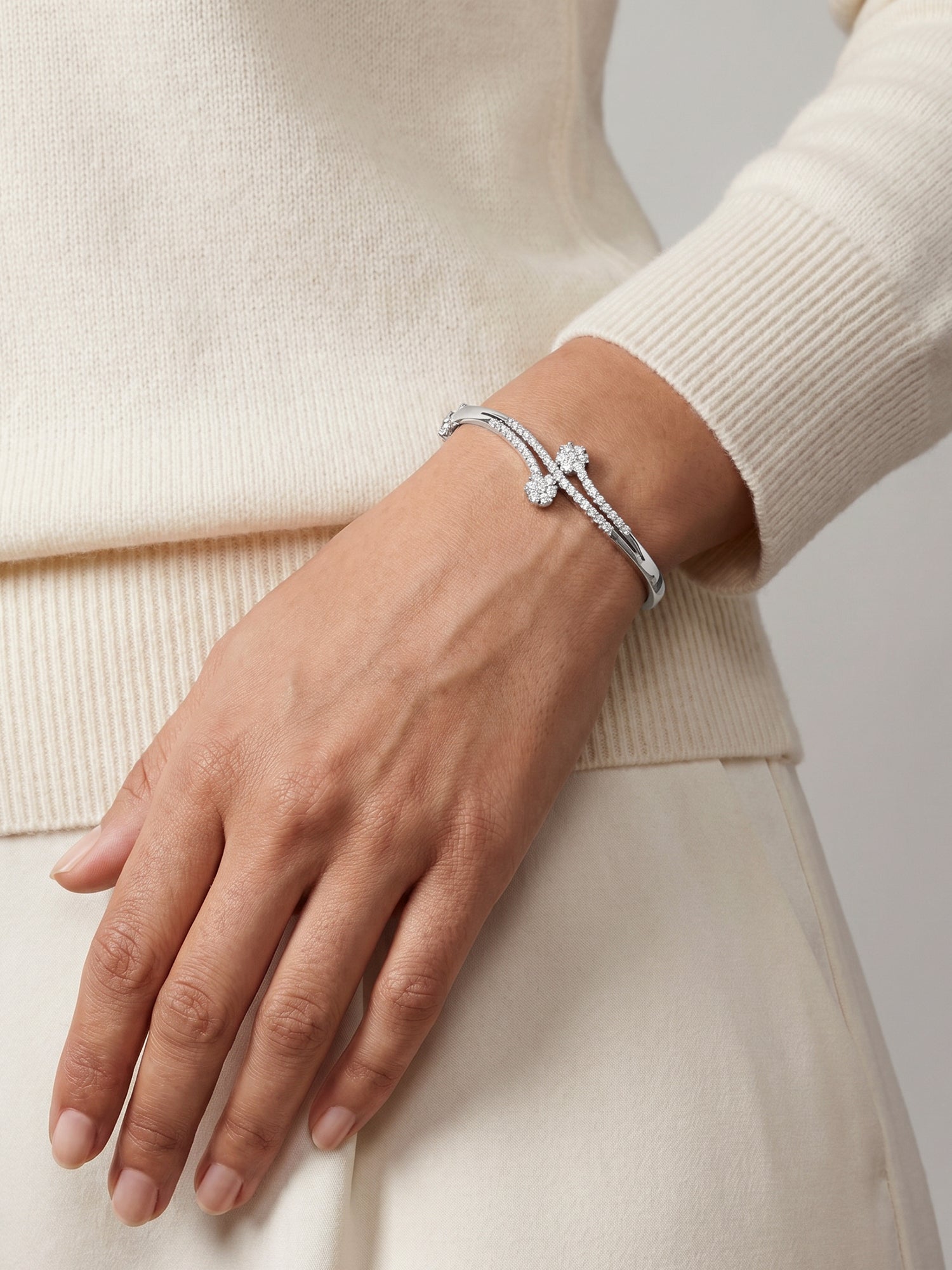 Silver You Sparkle Cuff Bracelet
