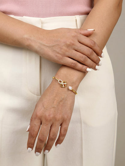 Golden Gauri Cuff Bracelet