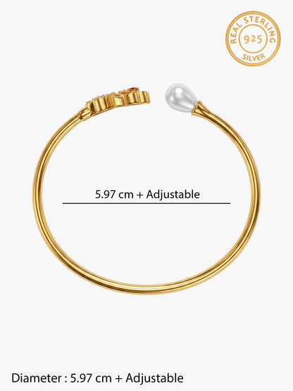 Golden Gauri Cuff Bracelet