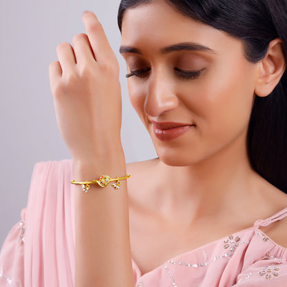 Golden Ambika Bangle Bracelet