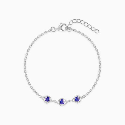 Silver Azure Sparkle Bracelet