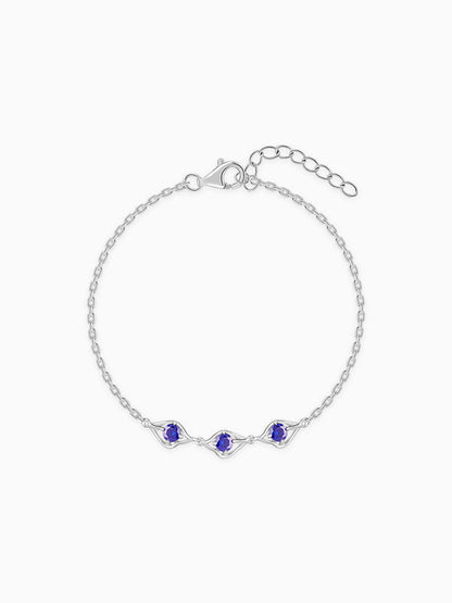 Silver Azure Sparkle Bracelet