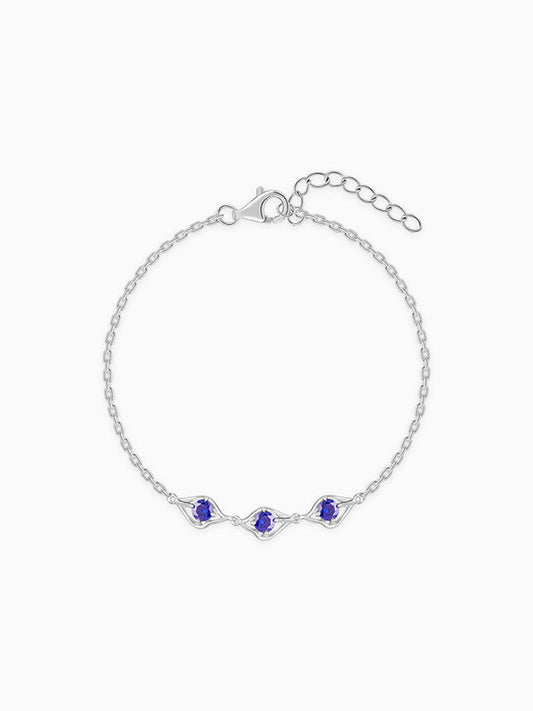 Silver Azure Sparkle Bracelet