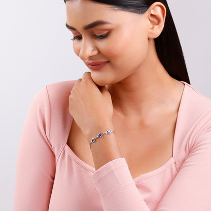 Silver Azure Sparkle Bracelet