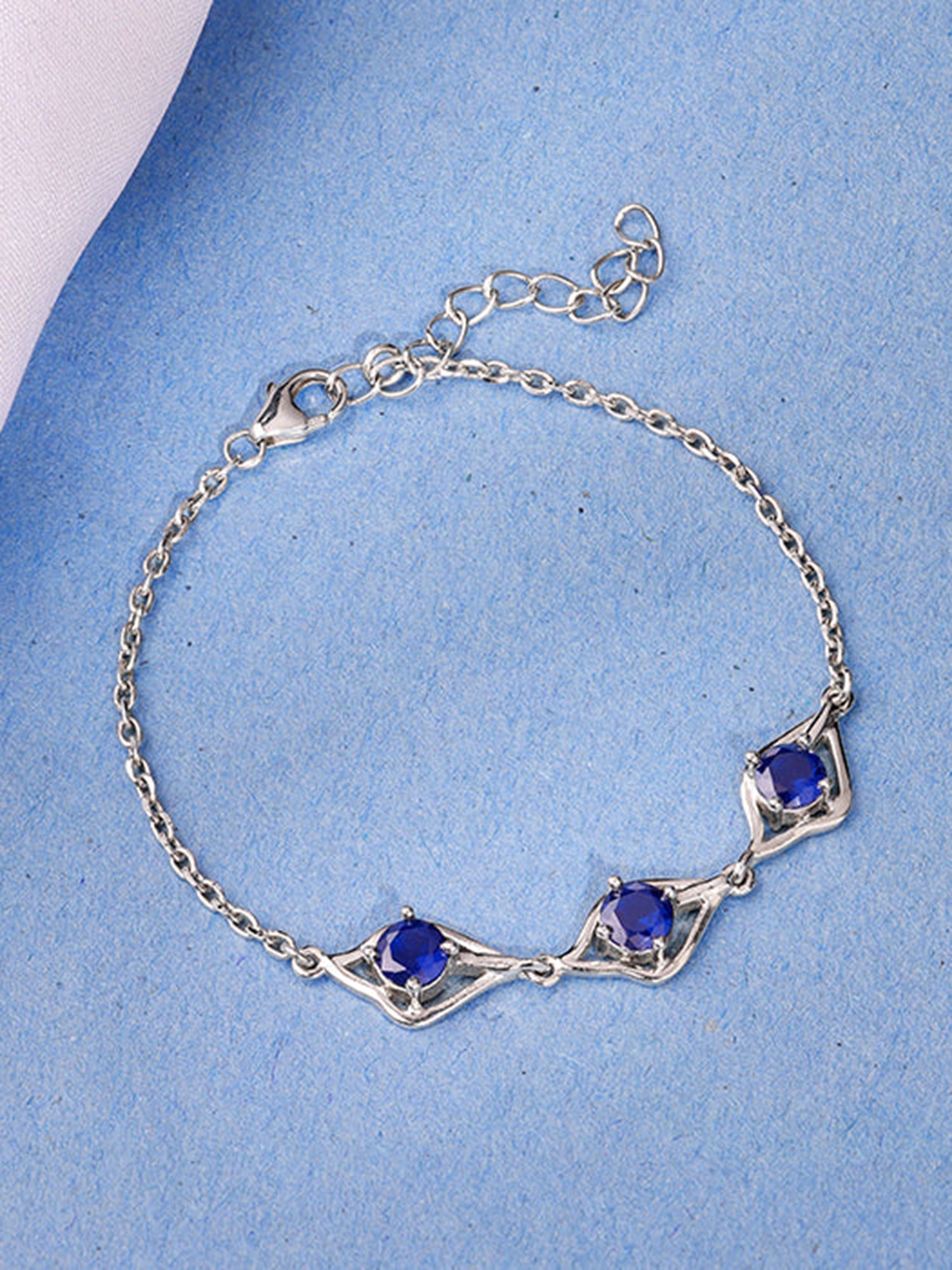 Silver Azure Sparkle Bracelet