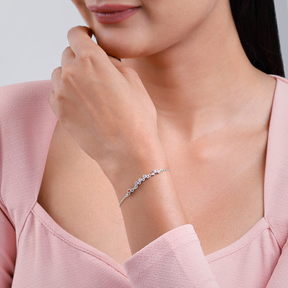 Silver Colourful Shine Bracelet