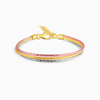 Triple Tone Auric Harmony Bracelet
